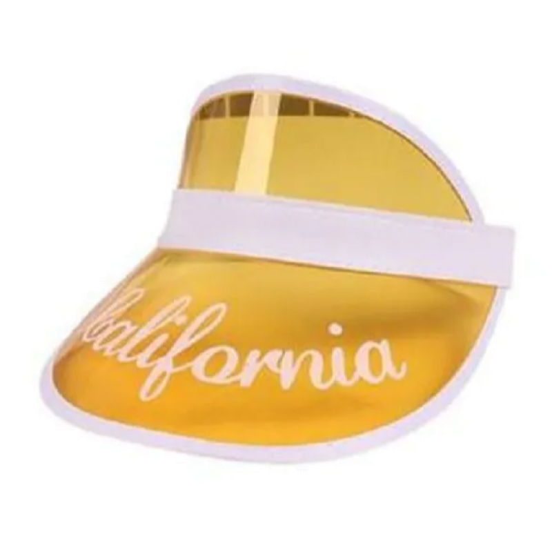 Пластиковый козырёк от солнца "CALIFORNIA" желтый