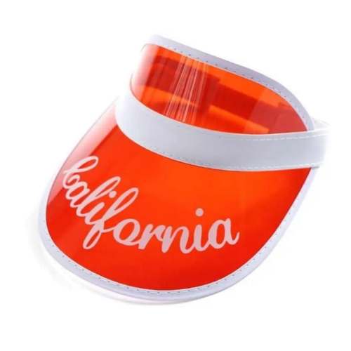 Пластиковый козырёк от солнца "CALIFORNIA" - красный 