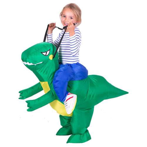 Детский надувной костюм-наездник "Верхом на динозавре"