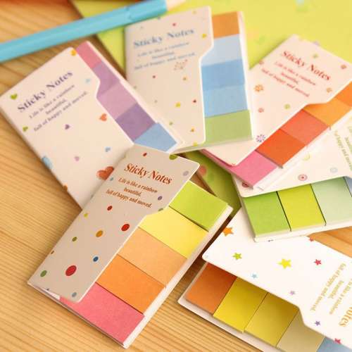 Закладки для книг и тетрадок разноцветные