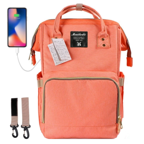 Сумка-рюкзак розовый для мамы
