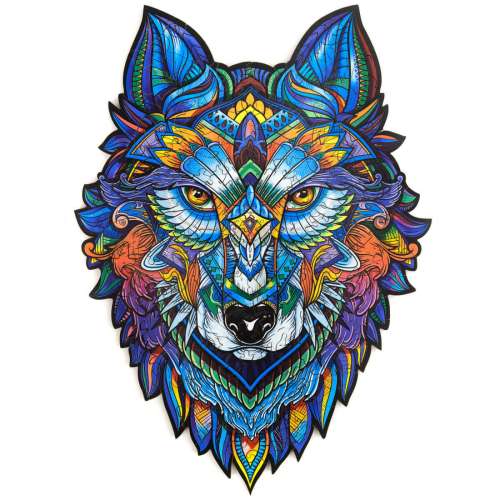 Unidragon деревянный пазл «Величественный волк»