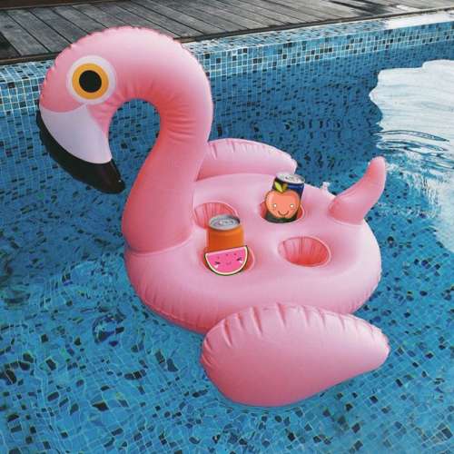 Надувной гигантский подстаканник "Фламинго"
